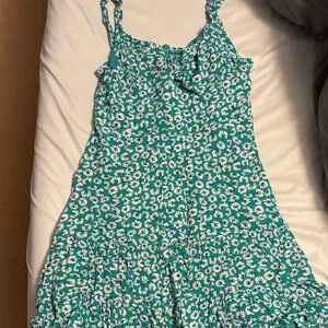 Urban Girl Nites Green Floral Dress
